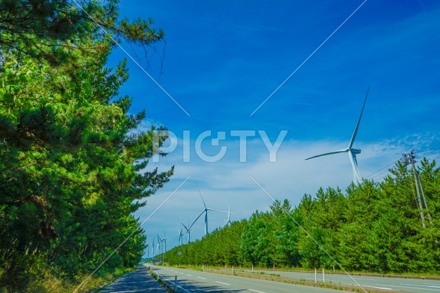 大きな風力発電所（再生可能エネルギー）