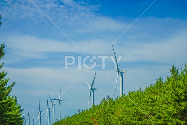 大きな風力発電所（再生可能エネルギー）