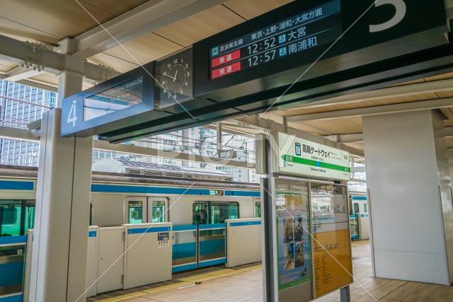 高輪ゲートウェイ駅のプラットフォーム