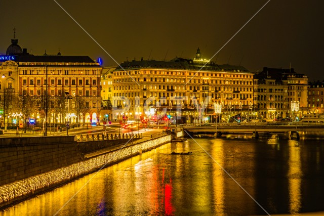 スウェーデン・ストックホルムの夜景