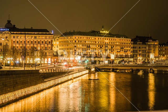 スウェーデン・ストックホルムの夜景