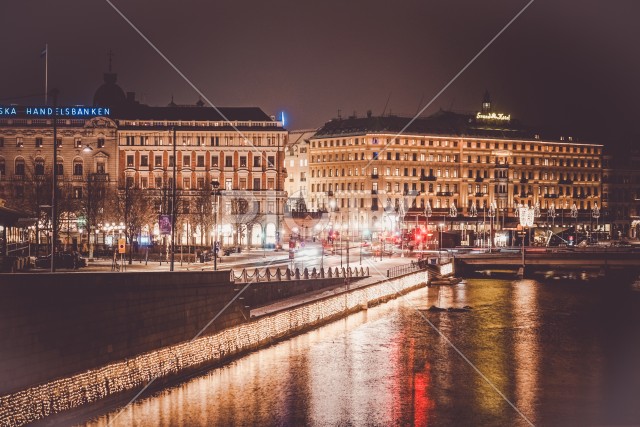 スウェーデン・ストックホルムの夜景