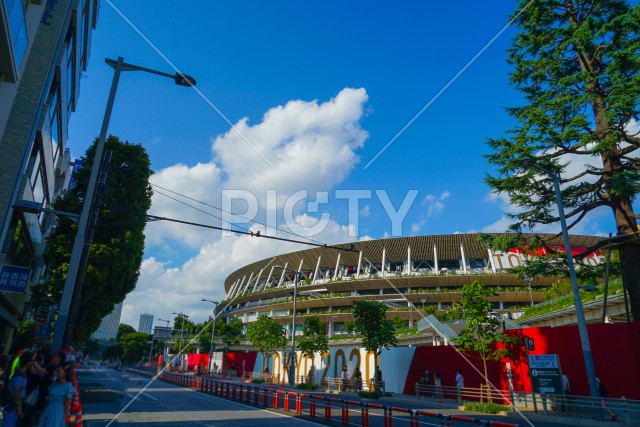 新国立競技場のある風景