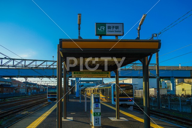 銚子駅のホーム