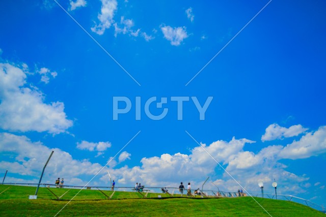 大さん橋と夏空