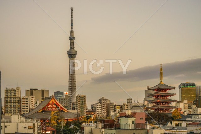 浅草の街並み（東京都台東区）