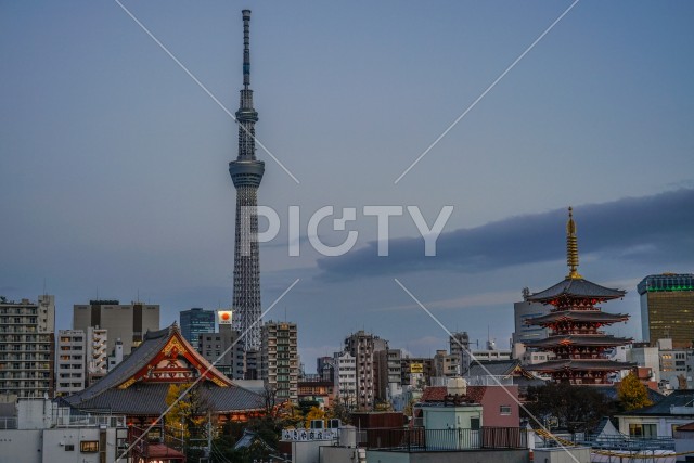 浅草の街並み（東京都台東区）