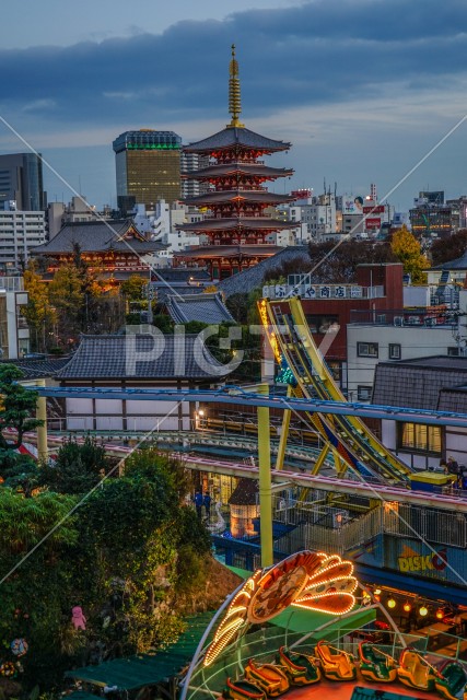 浅草の街並み（東京都台東区）