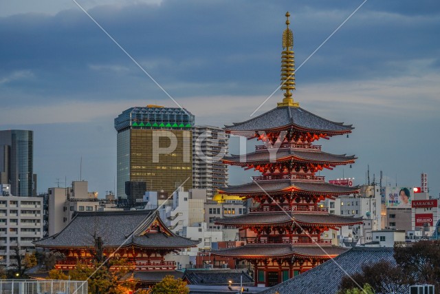 浅草の街並み（東京都台東区）