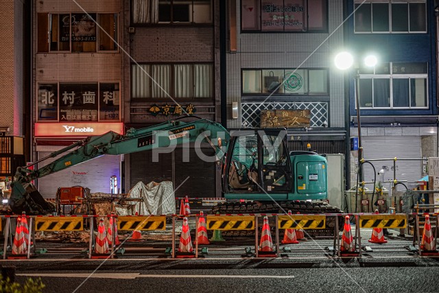 日本の工事現場