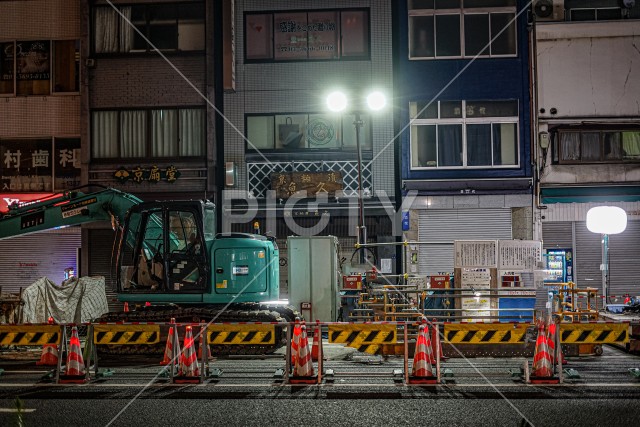 日本の工事現場