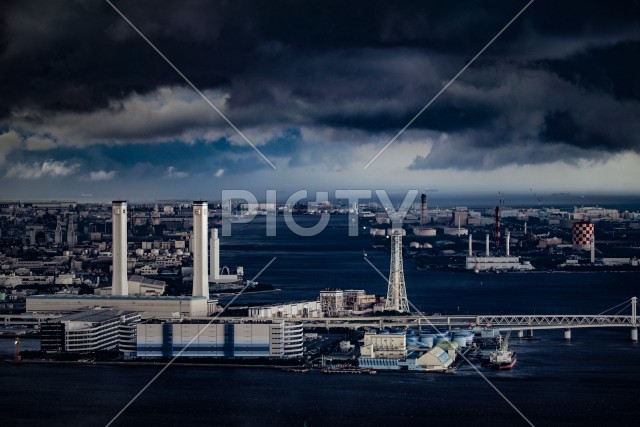 京浜工業地帯の風景