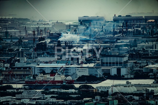 京浜工業地帯の風景