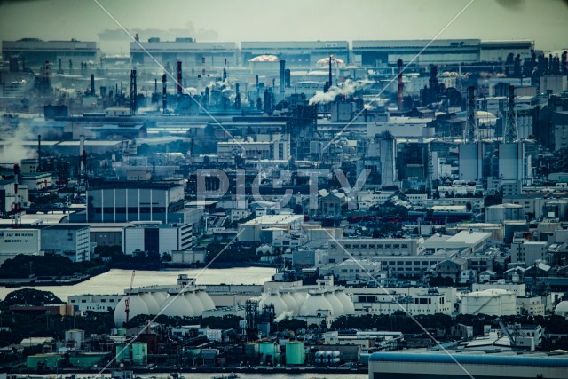 京浜工業地帯の風景