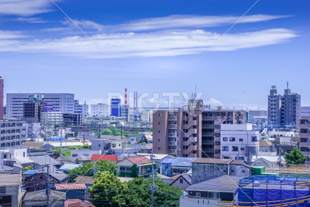 大口商店街からの景色