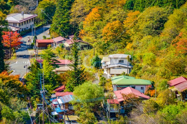 奥四万の山間の集落