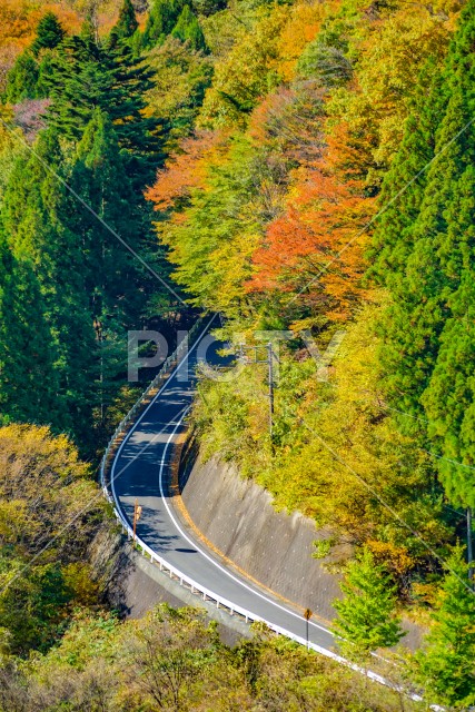 奥四万の山間の集落