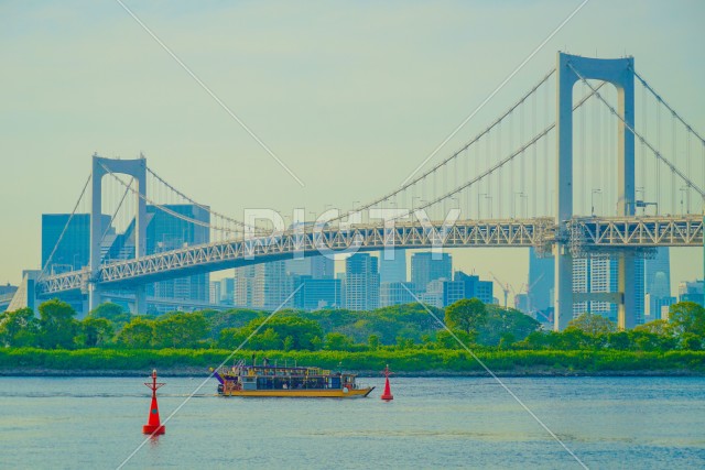 レインボーブリッジがある風景