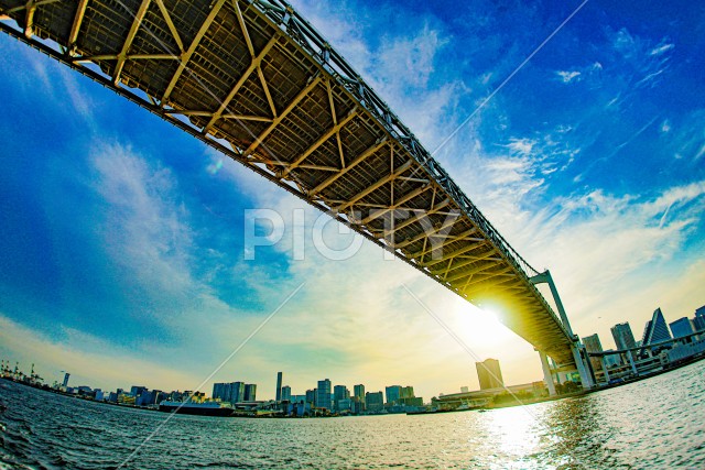 レインボーブリッジがある風景