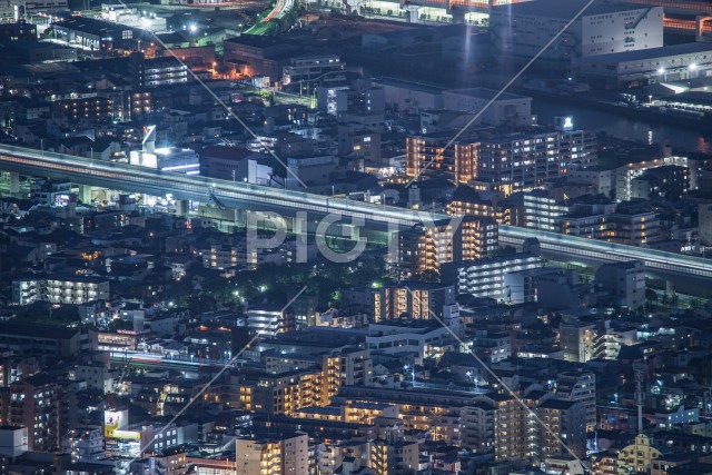 掬星台から神戸の夜景