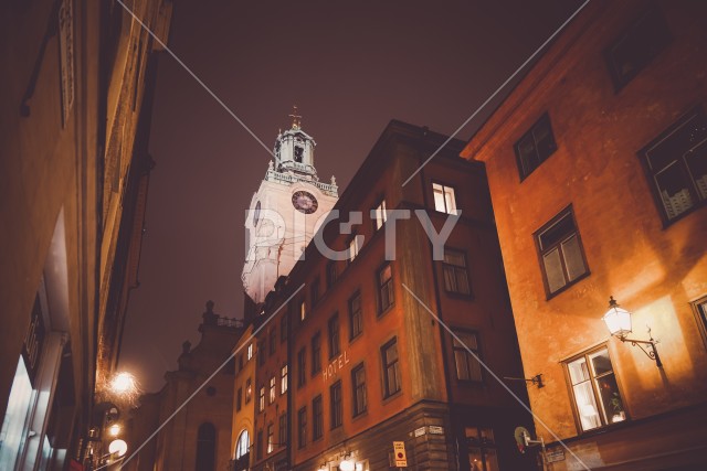 ガムラスタン旧市街の夜景