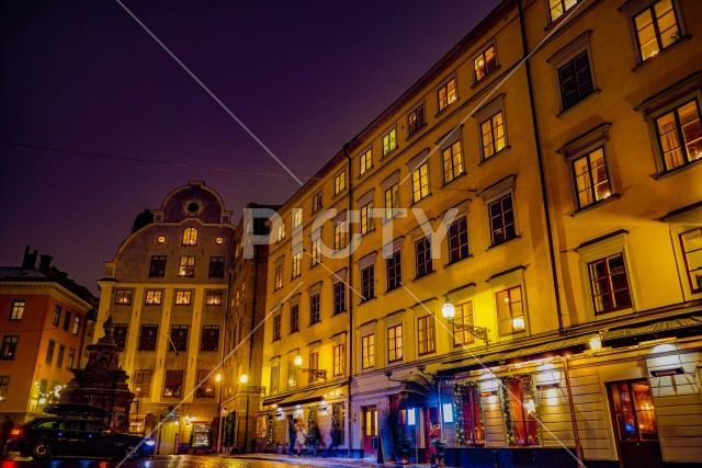 ガムラスタン旧市街の夜景