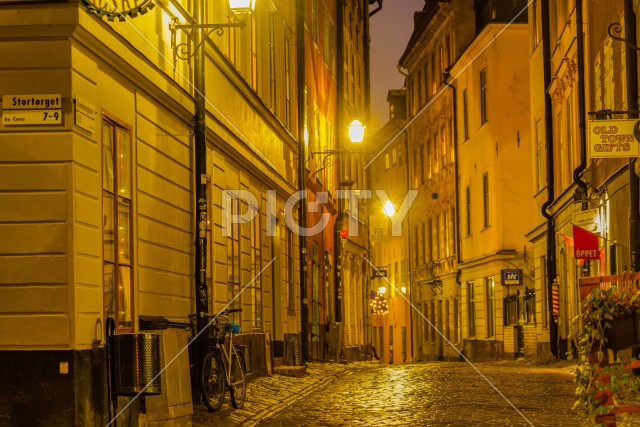 ガムラスタン旧市街の夜景