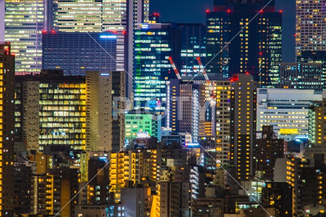 新宿の夜景（文京シビックセンターから撮影）