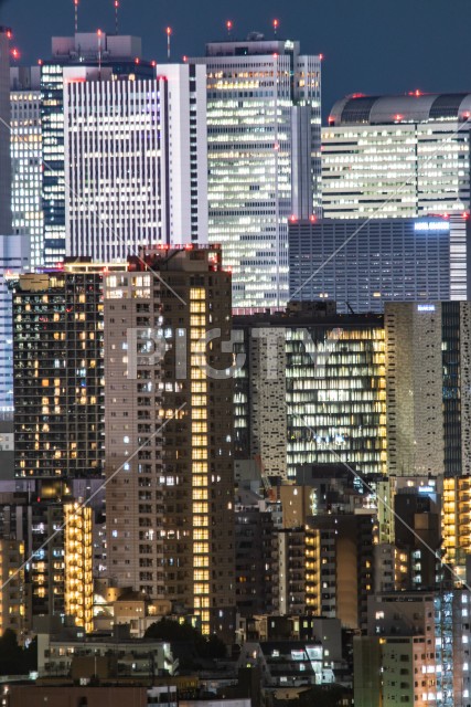 新宿の夜景（文京シビックセンターから撮影）