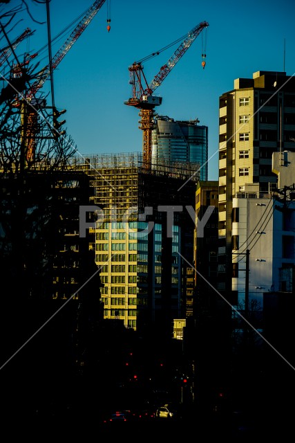 東京都港区の建築風景