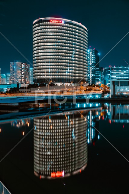 横浜みなとみらいの夜景