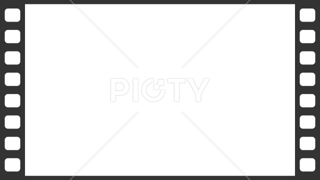 シンプルな映画のフィルムのフレーム素材