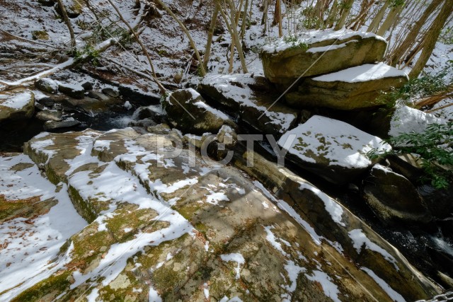 るり渓の冬の千幻瀑