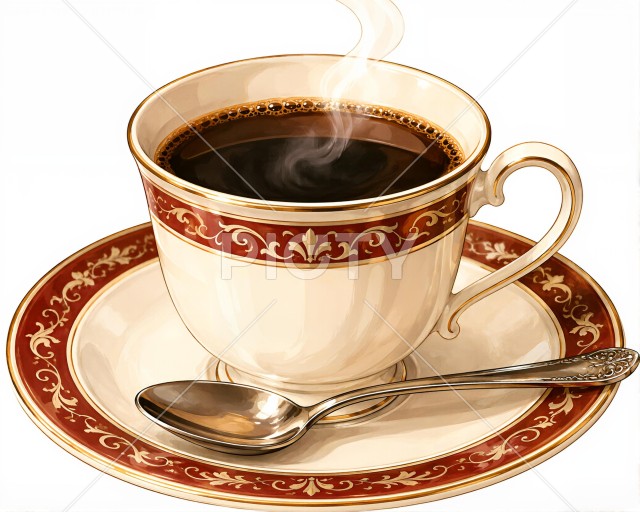 昭和の喫茶店のホットコーヒー
