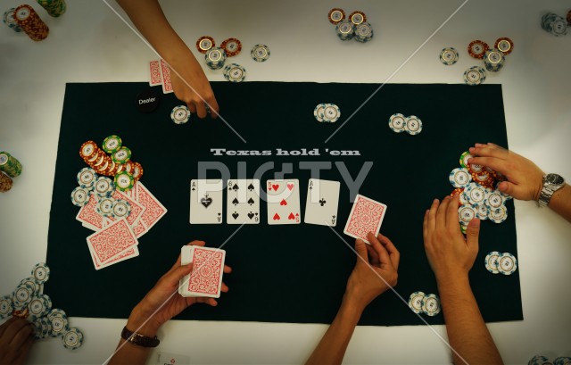 カジノのポーカーイメージ（テキサスホールデム）