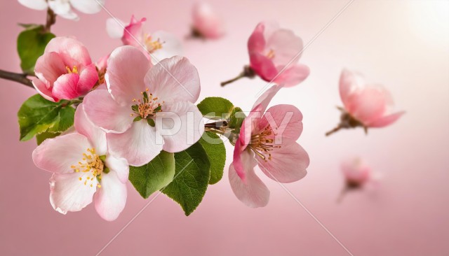 桜の花の接写イメージ