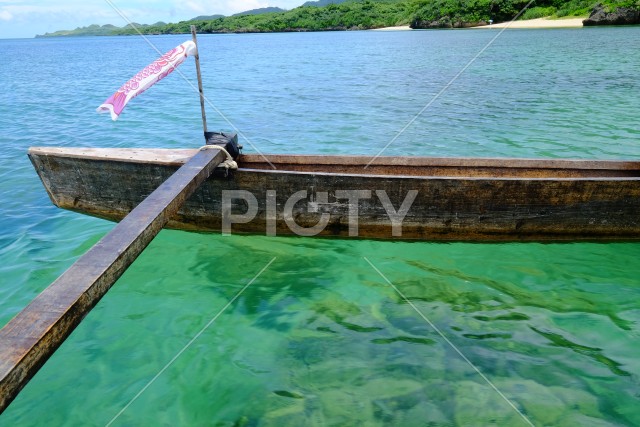石垣島のサバニ船の帆