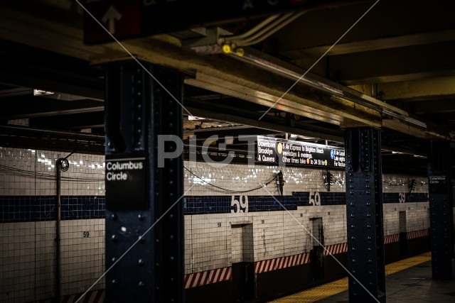 ニューヨークの地下鉄のイメージ